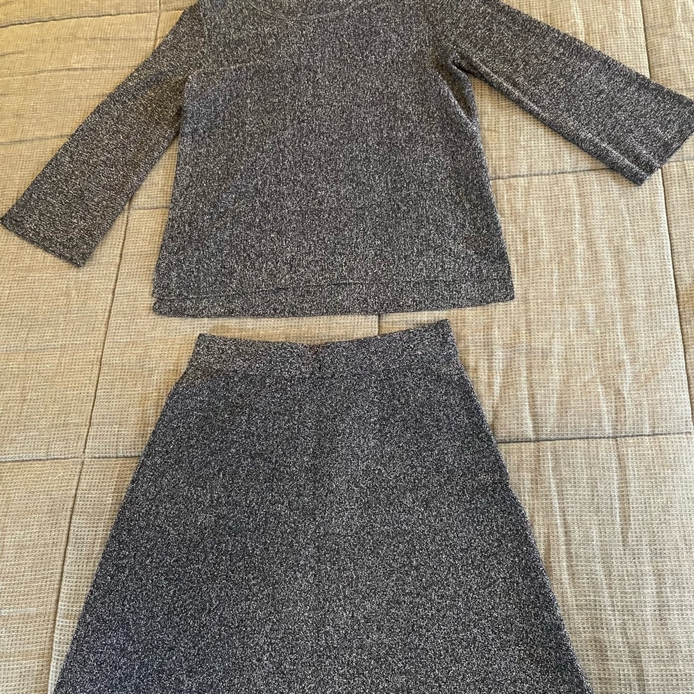 LOFT Black and White Knit Ensemble